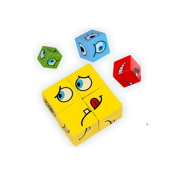 Wooden Face Expression Puzzle